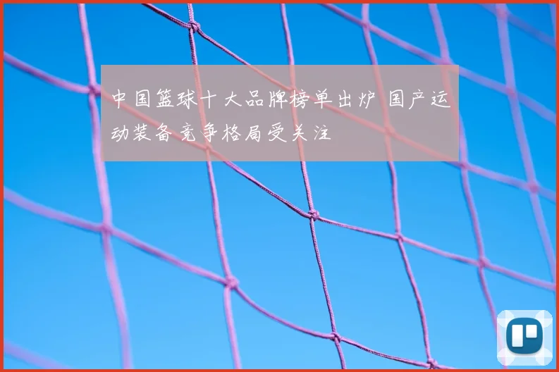 中国篮球十大品牌榜单出炉 国产运动装备竞争格局受关注